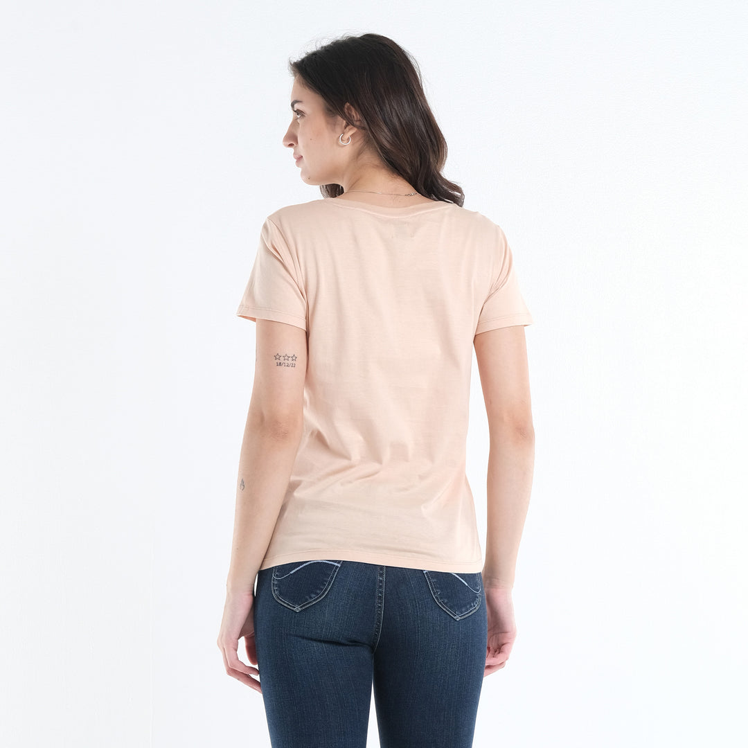 LEE LADIES ROUND NECK SCRIPT LOGO TEE