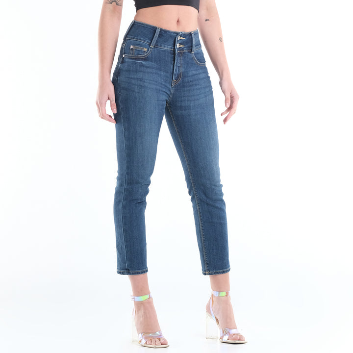 LEE WOMENS SHAPE MAGIC CAROL DENIM JEAN IN SUNKEN WATERFALL