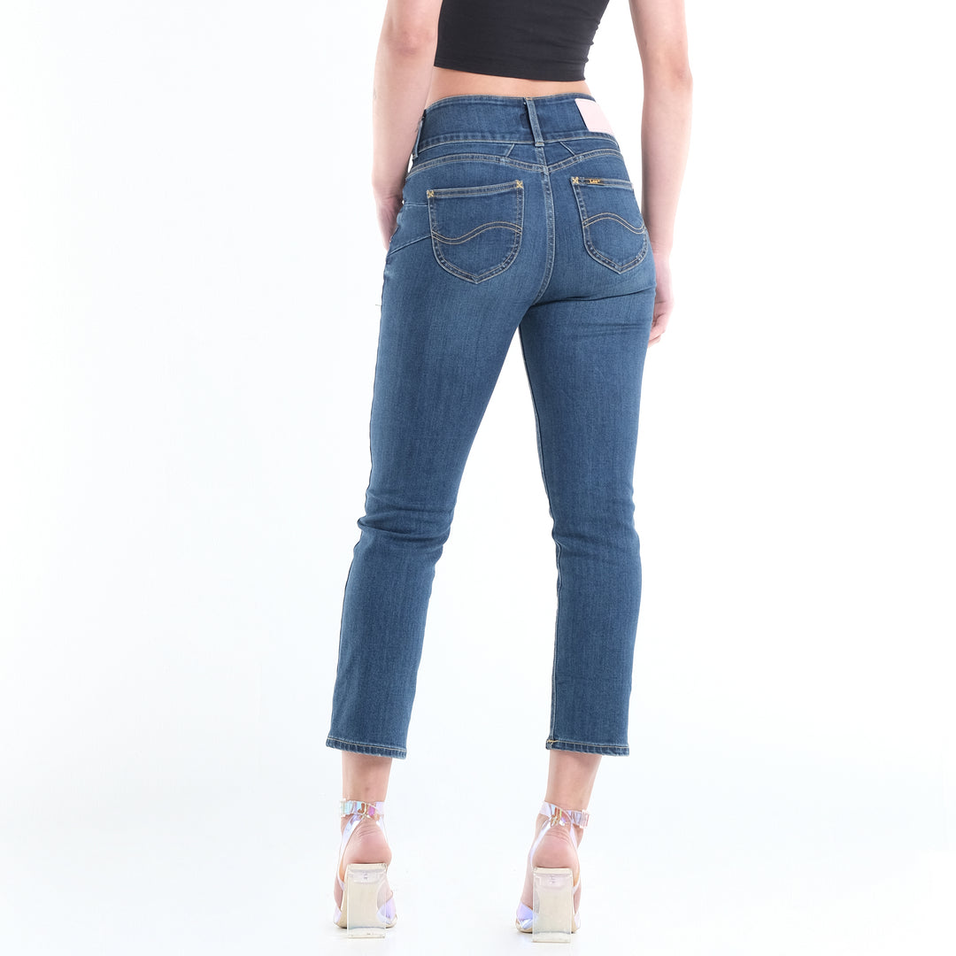 LEE WOMENS SHAPE MAGIC CAROL DENIM JEAN IN SUNKEN WATERFALL