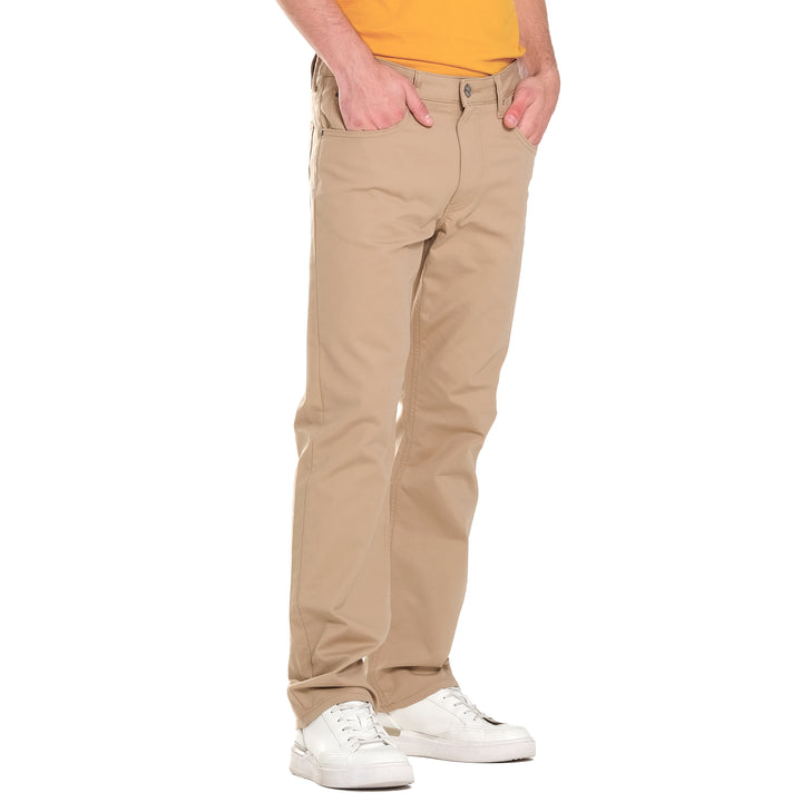 LEE MEN'S BROOKLYN STRAIGHT KHAKI PANTS - MID-RISE COLORED PANTS