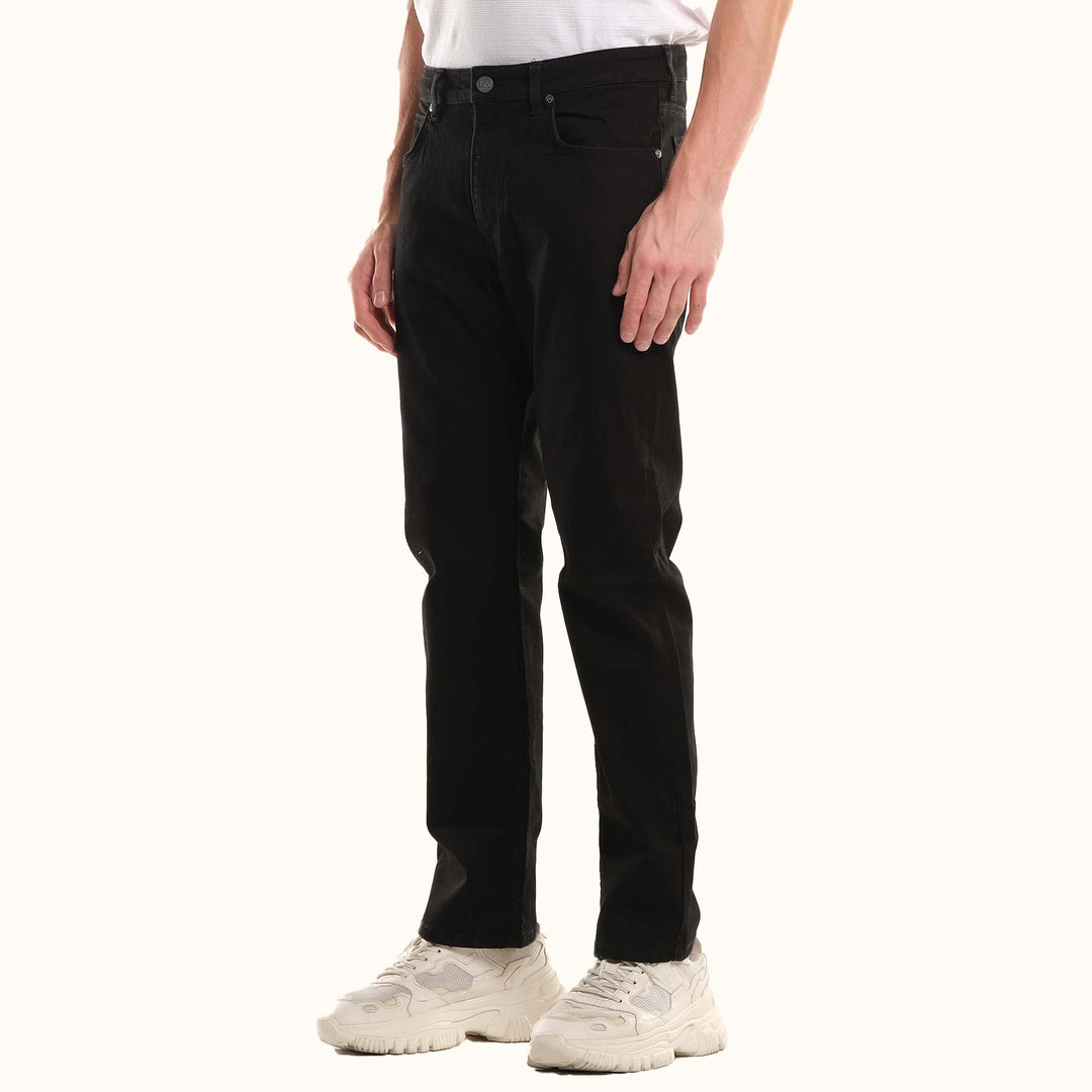 LEE MENS BROOKLYN STRAIGHT PANTS IN BLACK RINSE