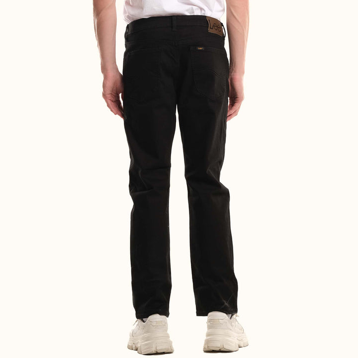 LEE MENS BROOKLYN STRAIGHT PANTS IN BLACK RINSE