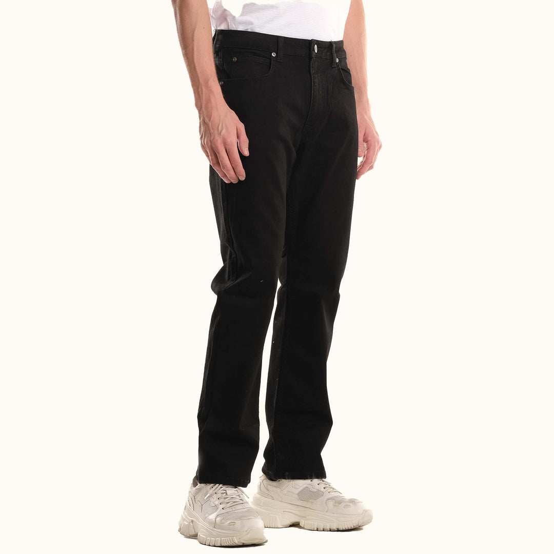 LEE MENS BROOKLYN STRAIGHT PANTS IN BLACK RINSE