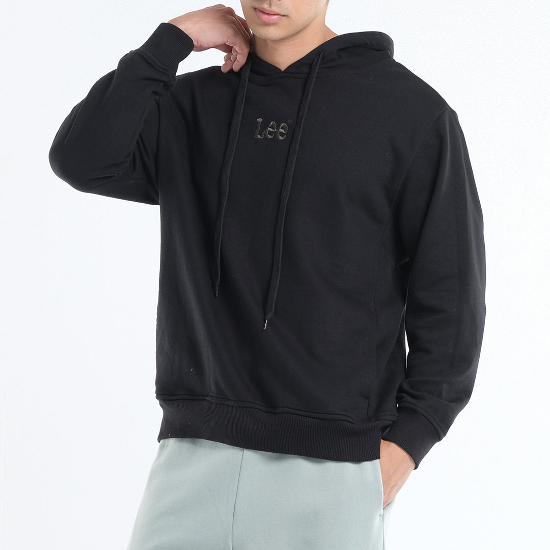 LEE MENS' HOODIE JACKET WITH SMALL EMBROIDERED LOGO