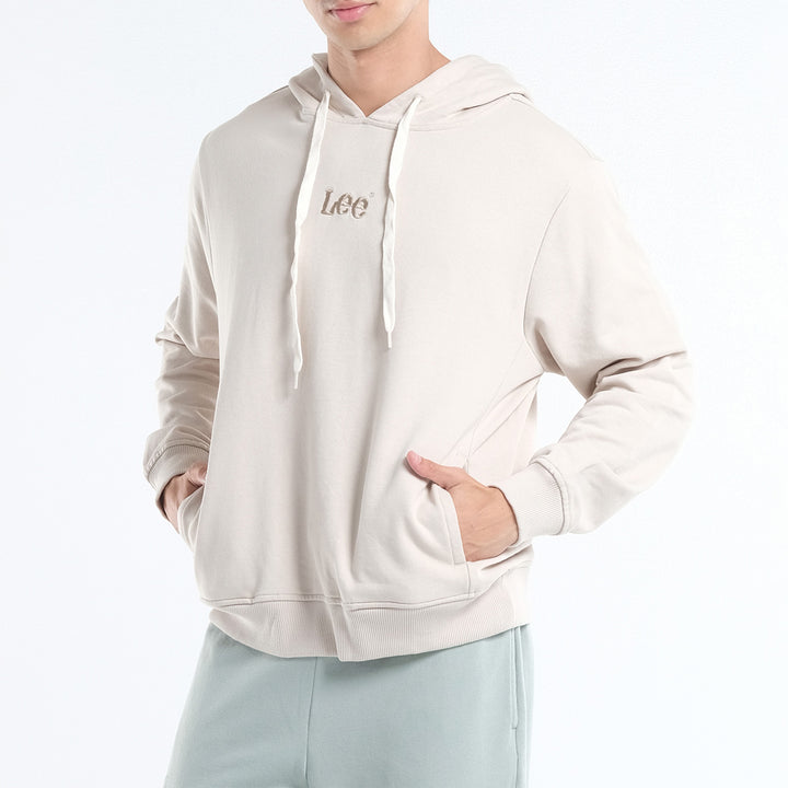 LEE MENS' HOODIE JACKET WITH SMALL EMBROIDERED LOGO