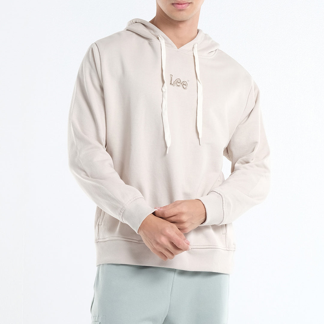 LEE MENS' HOODIE JACKET WITH SMALL EMBROIDERED LOGO