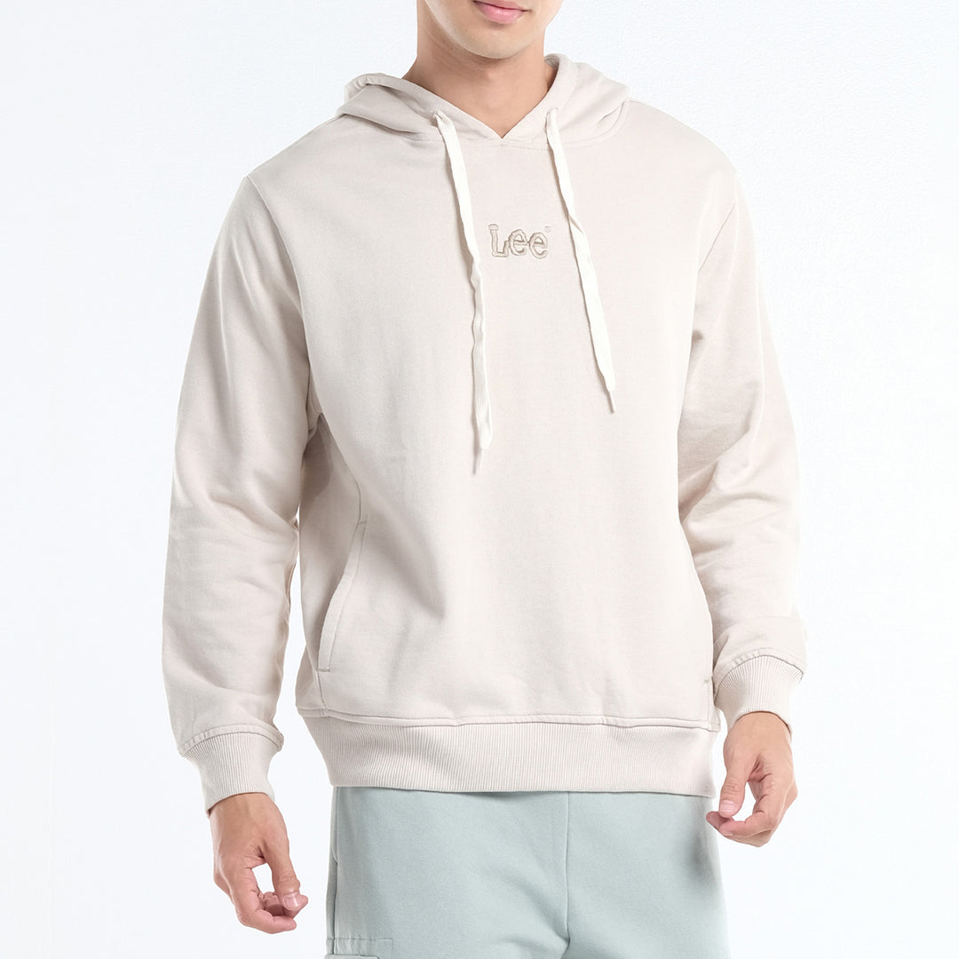 LEE MENS' HOODIE JACKET WITH SMALL EMBROIDERED LOGO