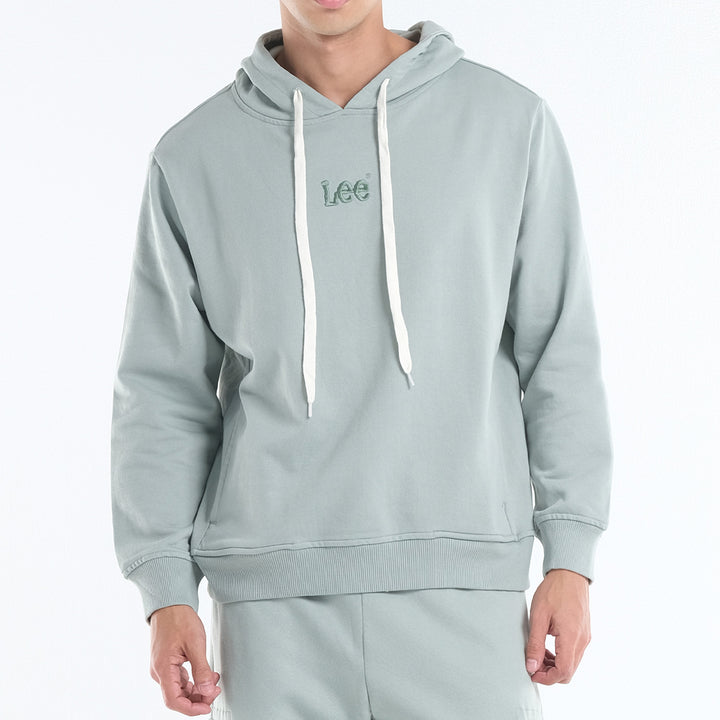 LEE MENS' HOODIE JACKET WITH SMALL EMBROIDERED LOGO