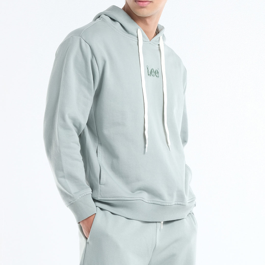 LEE MENS' HOODIE JACKET WITH SMALL EMBROIDERED LOGO