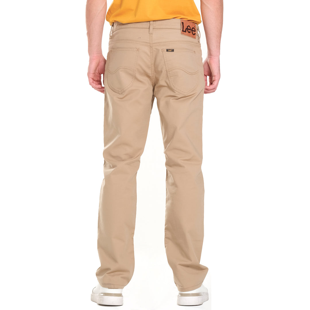 LEE MEN'S BROOKLYN STRAIGHT KHAKI PANTS - MID-RISE COLORED PANTS