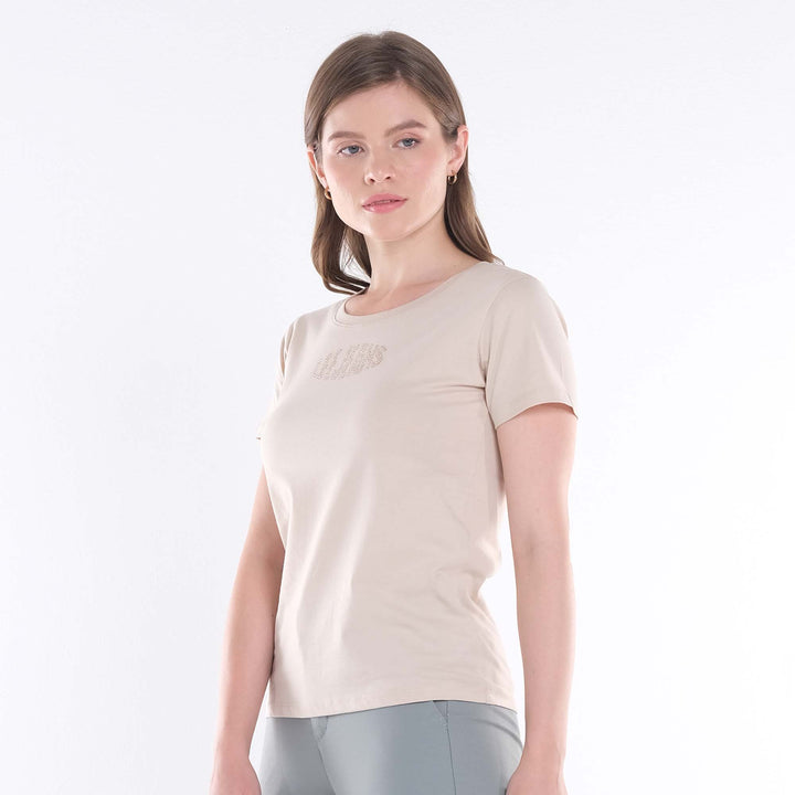 LEE LADIES BASIC ROUND NECK WITH RHINESTONE-DESIGNED TEE