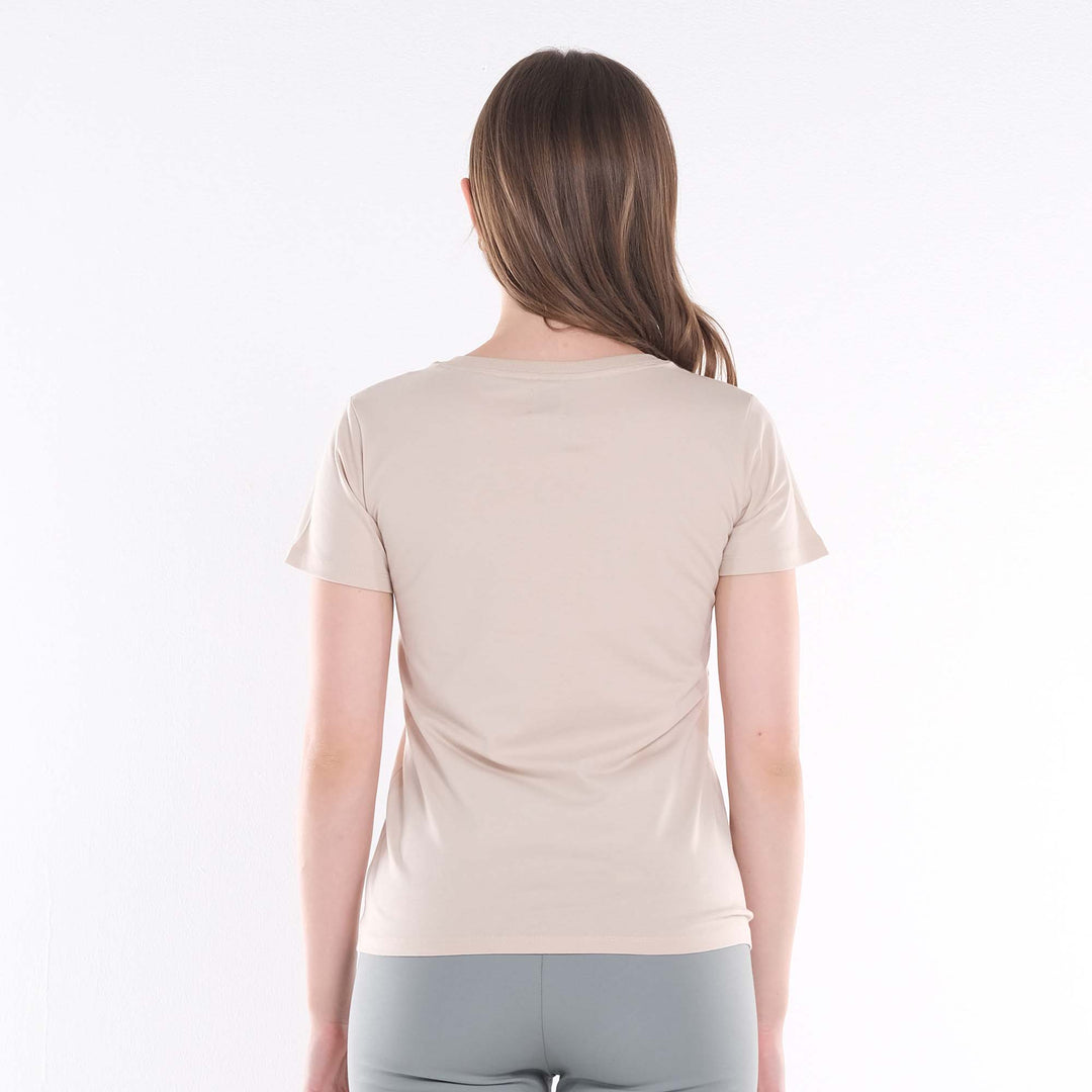 LEE LADIES BASIC ROUND NECK WITH RHINESTONE-DESIGNED TEE