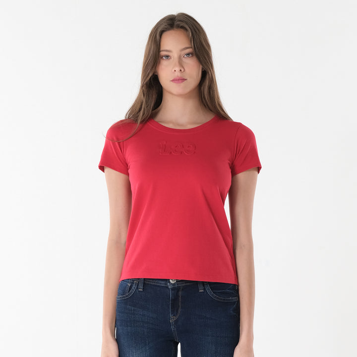 Lee Ladies Round neck with Embossed Logo Tee