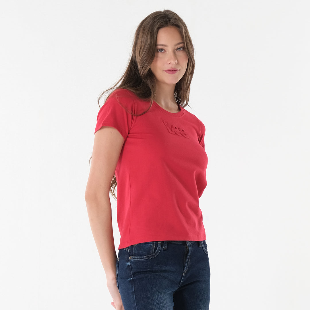 Lee Ladies Round neck with Embossed Logo Tee