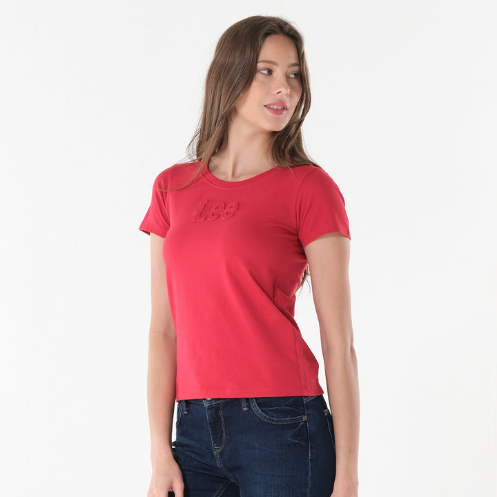 Lee Ladies Round neck with Embossed Logo Tee