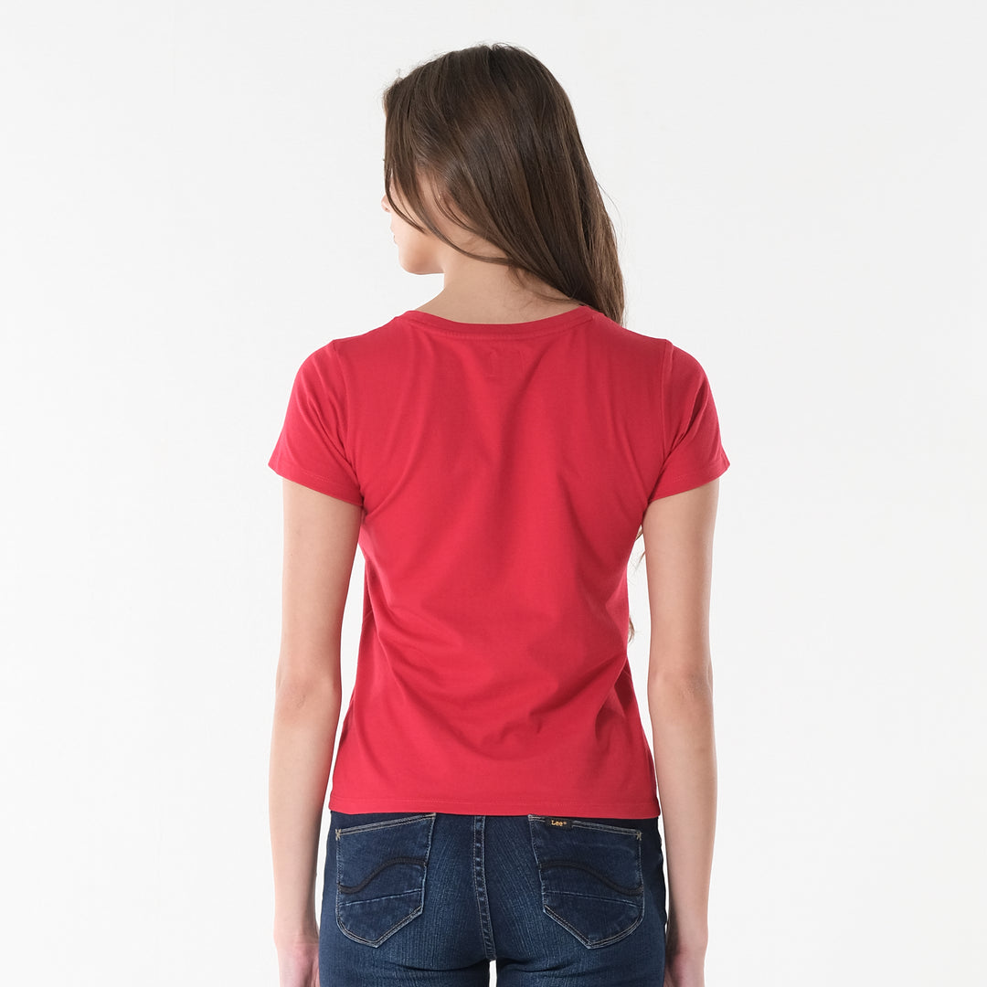 Lee Ladies Round neck with Embossed Logo Tee