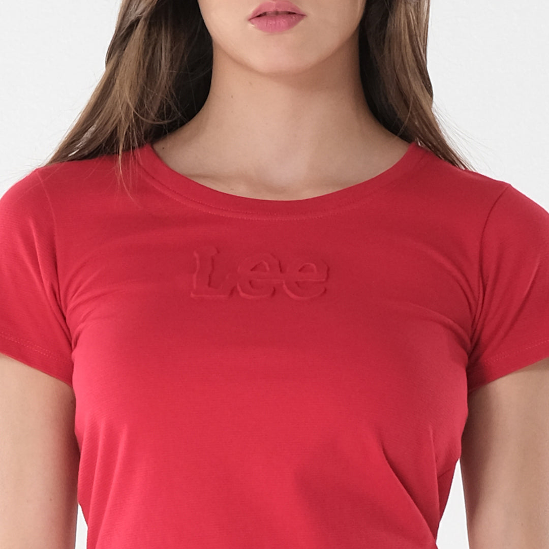 Lee Ladies Round neck with Embossed Logo Tee