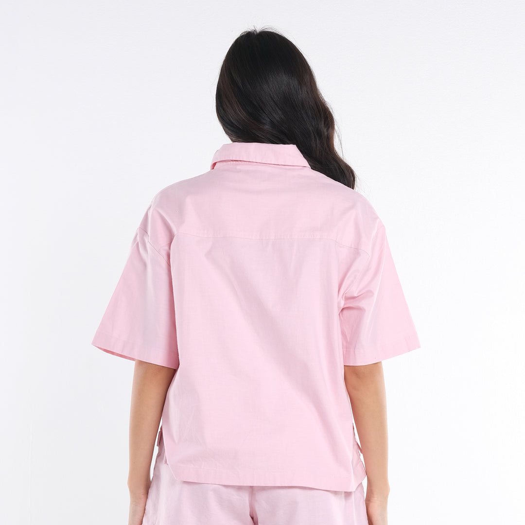 LEE LADIES LOOSE POLO; WITH SMALL EMBROIDERED LOGO