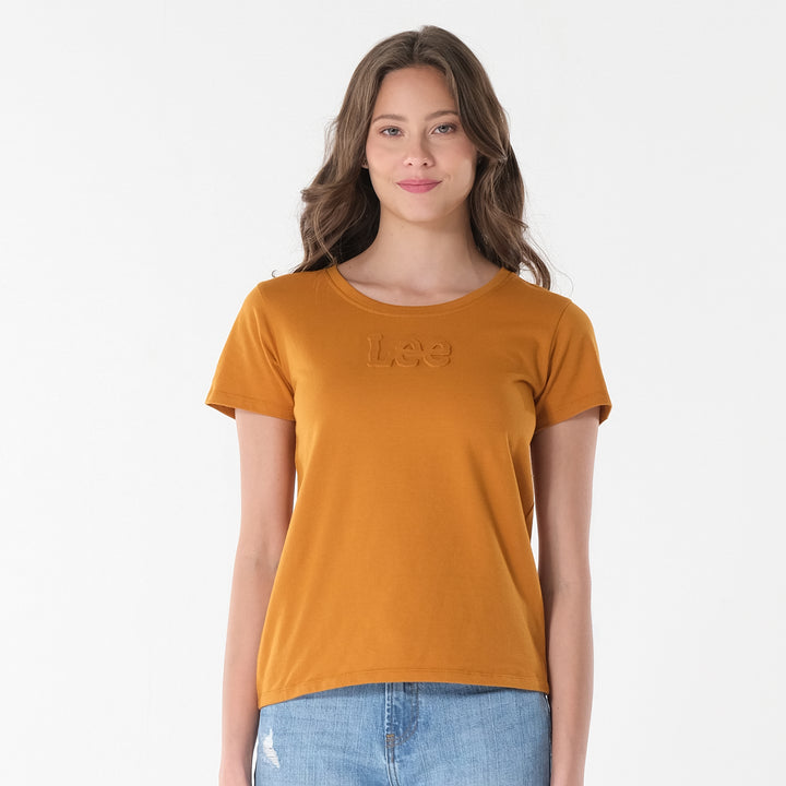 Lee Ladies Round neck with Embossed Logo Tee