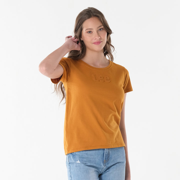 Lee Ladies Round neck with Embossed Logo Tee