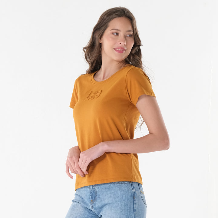 Lee Ladies Round neck with Embossed Logo Tee