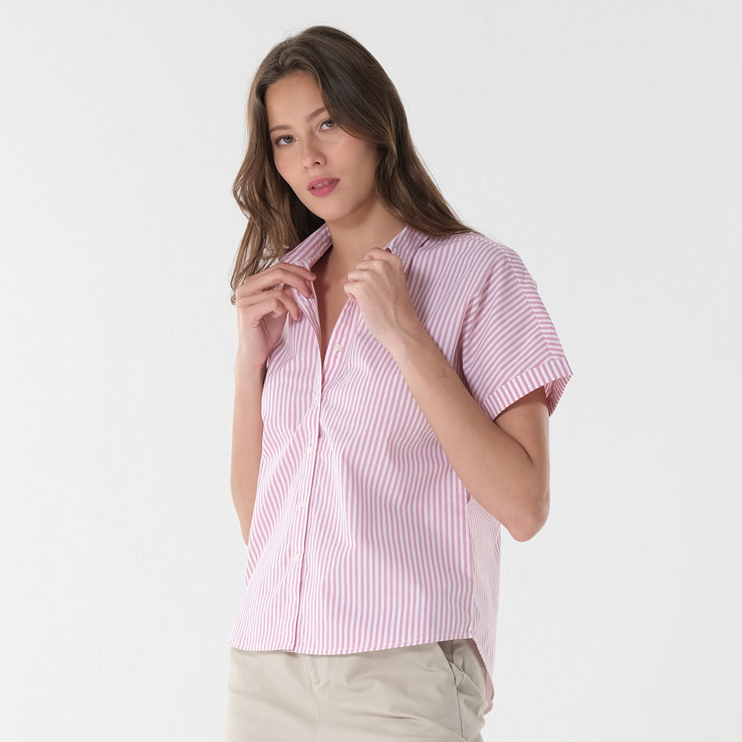 Lee Ladie's Button Down Stripes Polo