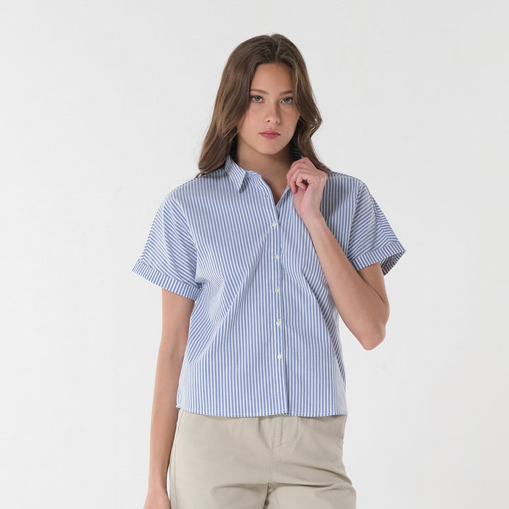 Lee Ladie's Button Down Stripes Polo