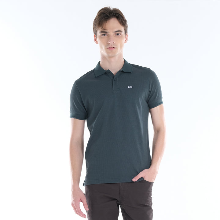 LEE MENS PLAIN SPORTSHIRTS WITH SMALL LOGO