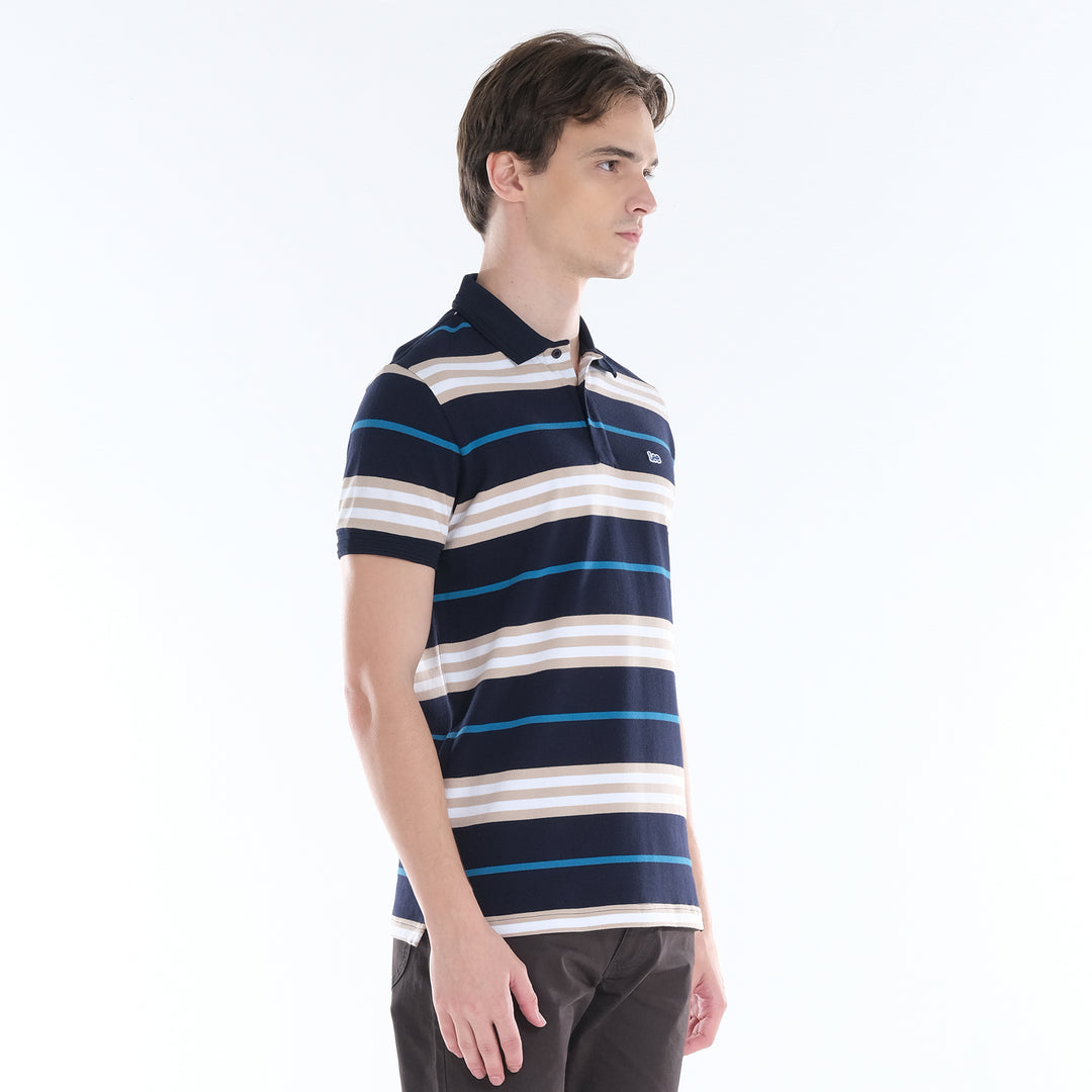 LEE MENS SPORTSHIRTS WITH STRIPE PATTERN AND SMALL LOGO PATCH