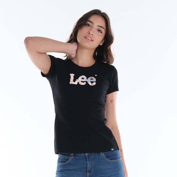 LEE LADIES GRAPHIC EMBOSS TOP