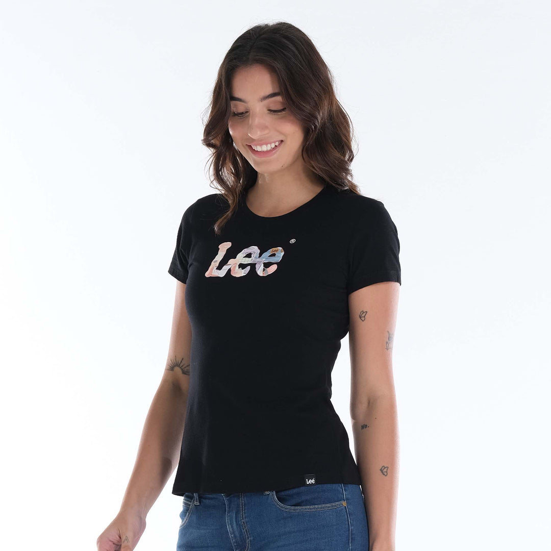 LEE LADIES GRAPHIC EMBOSS TOP