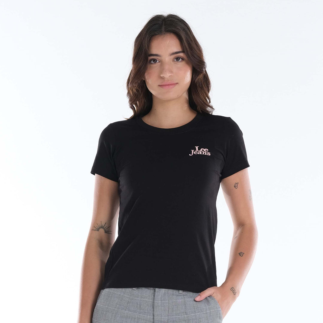 LEE LADIES EMBROIDERED LOGO TEE