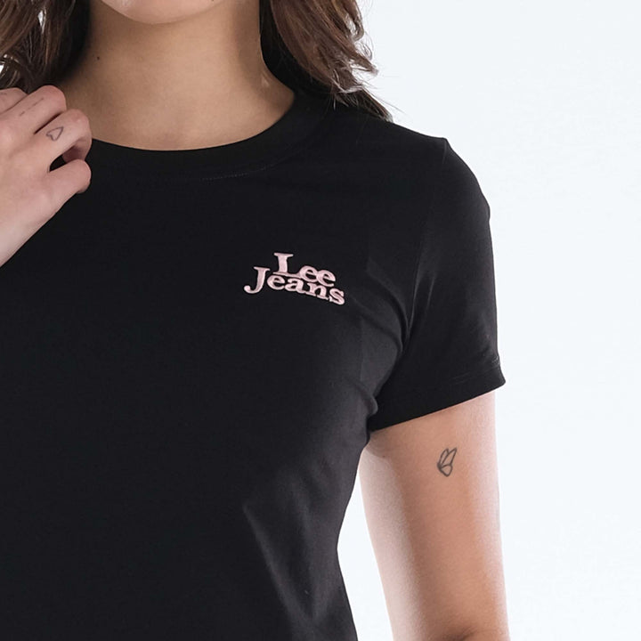 LEE LADIES EMBROIDERED LOGO TEE