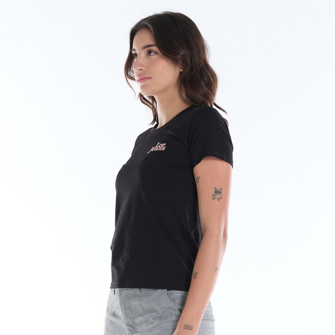 LEE LADIES EMBROIDERED LOGO TEE