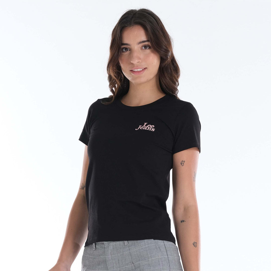 LEE LADIES EMBROIDERED LOGO TEE