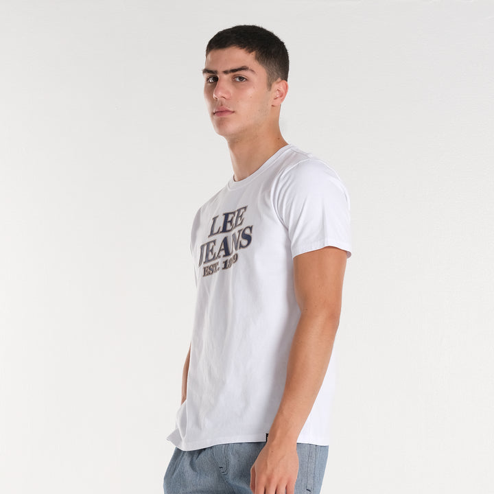 MENS' ROUND NECK GRAPHIC LOGO TEE