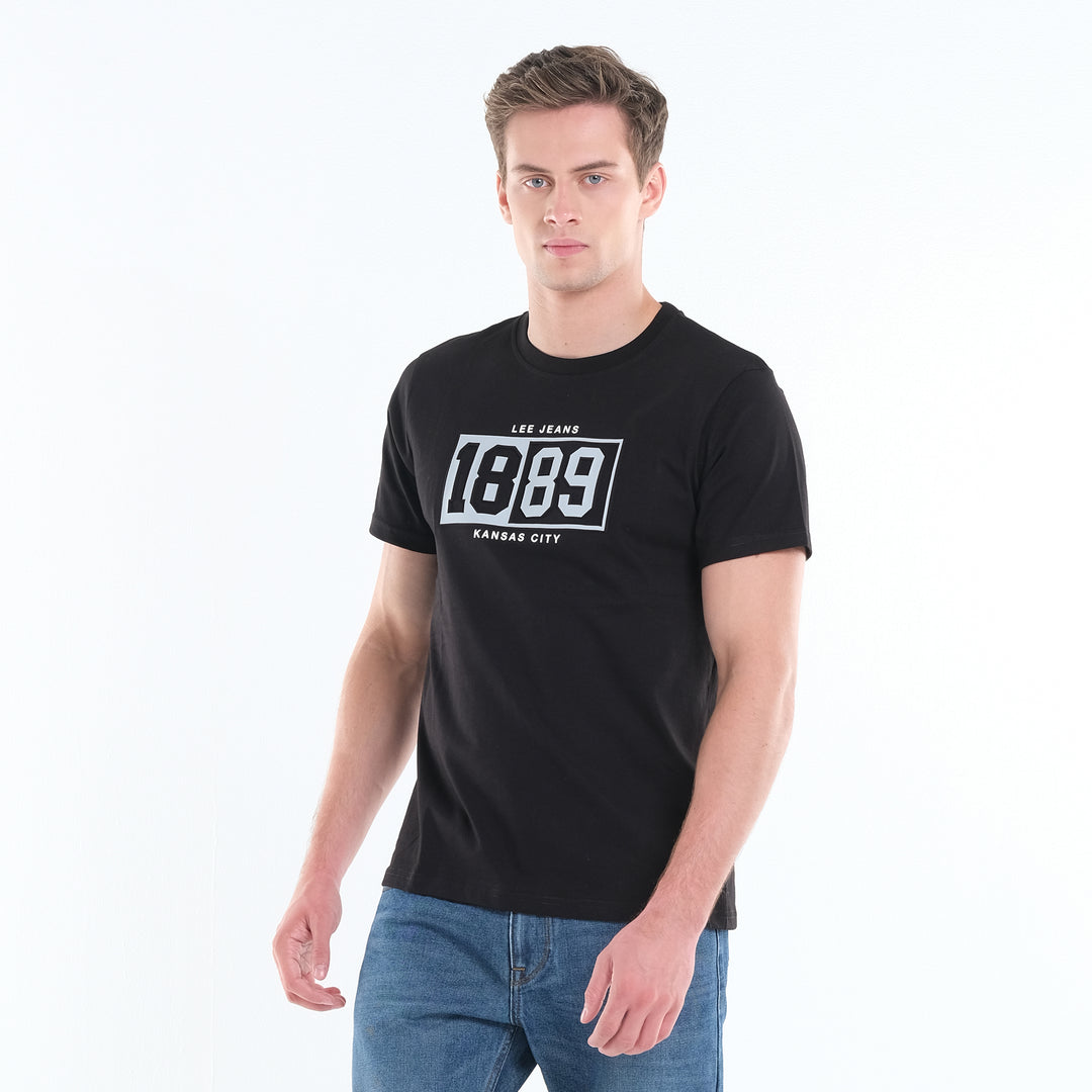 LEE MEN'S 1889 EMBOSSED LOGO TEE