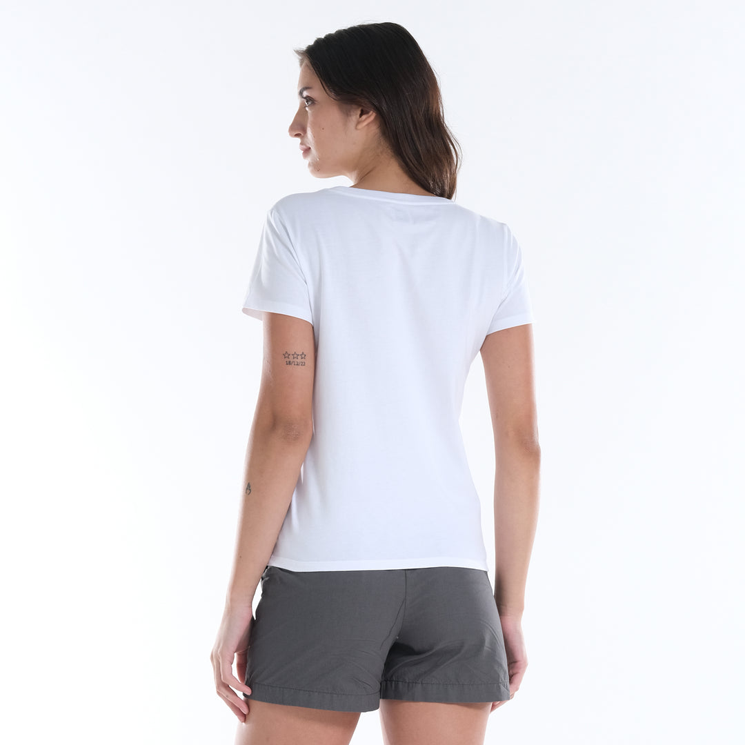 LEE LADIES BASIC ROUND NECK LOGO TEE