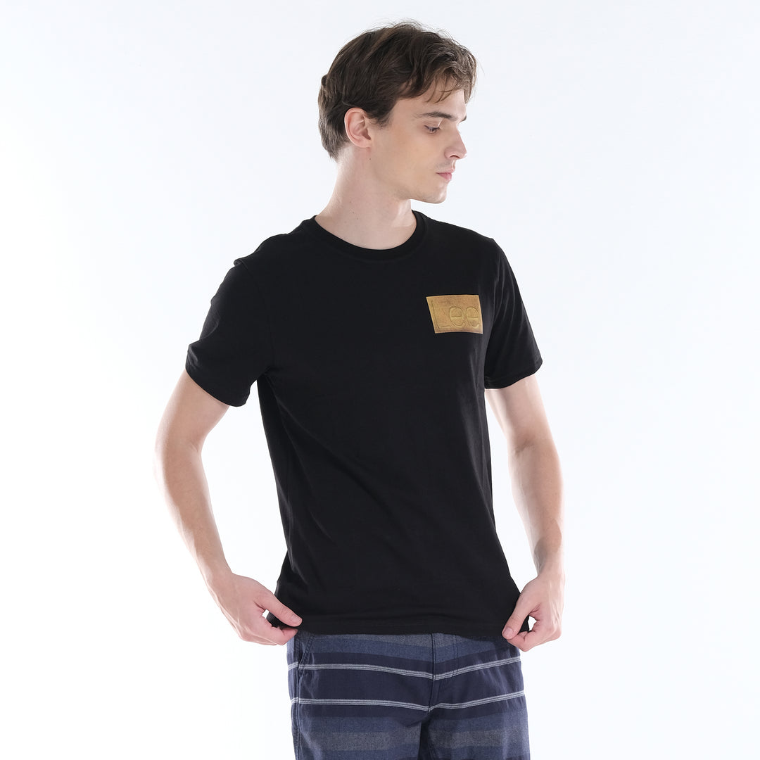 LEE MENS 101+ SMALL LOGO PATCH ROUND NECK TEE