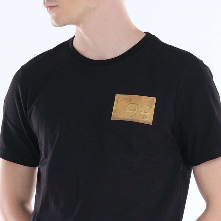 LEE MENS 101+ SMALL LOGO PATCH ROUND NECK TEE