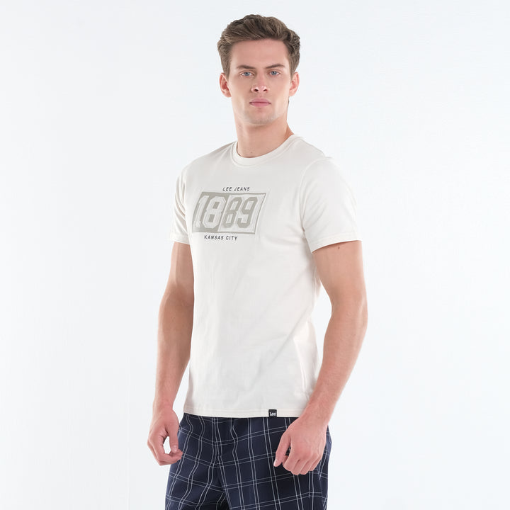 LEE MEN'S 1889 EMBOSSED LOGO TEE