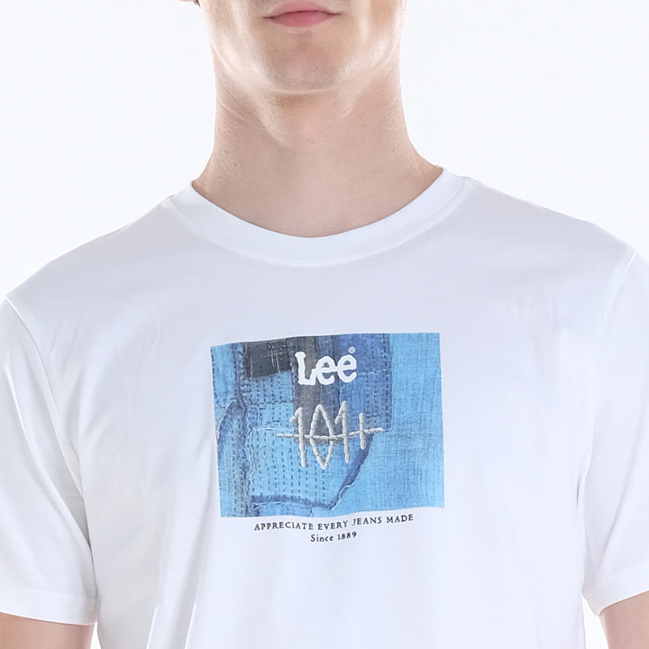 LEE MENS 101+ GRAPHIC ROUND NECK  TEE