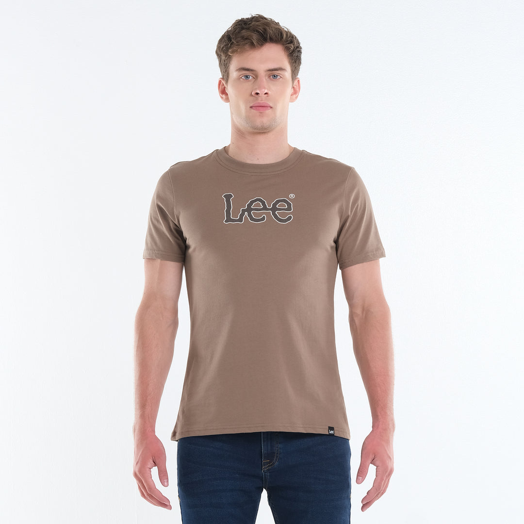 MENS' ROUNDNECK PRINTED LOGO TEE