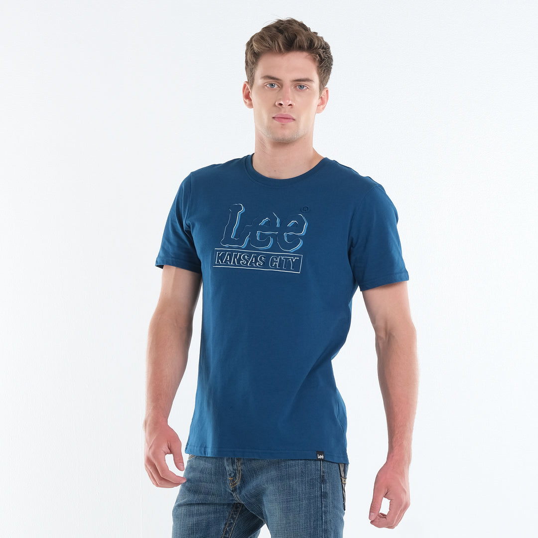 MENS' EMBOSSED LEE LOGO TEE