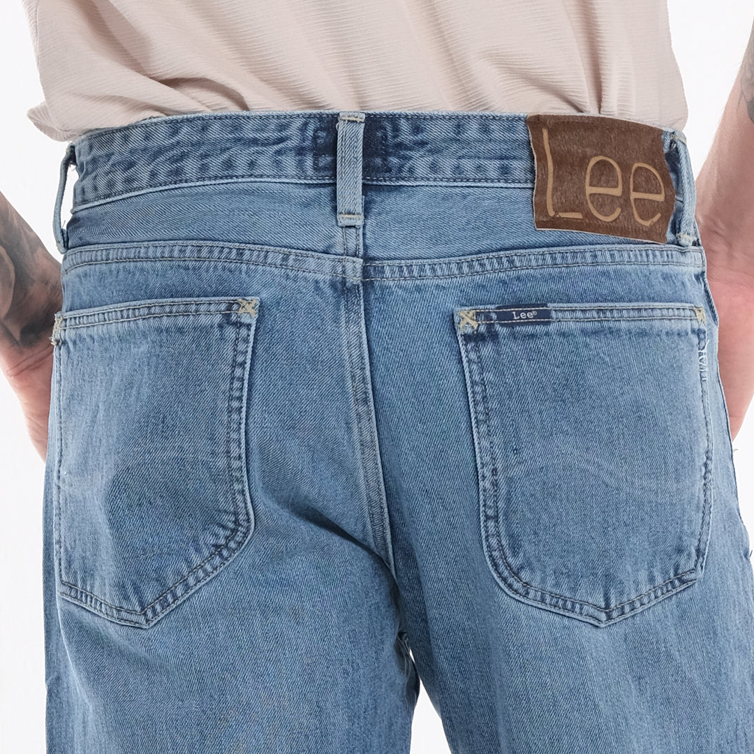 LEE MENS' 101+ ZIP FLY PANTS IN LIGHT INDIGO WORN