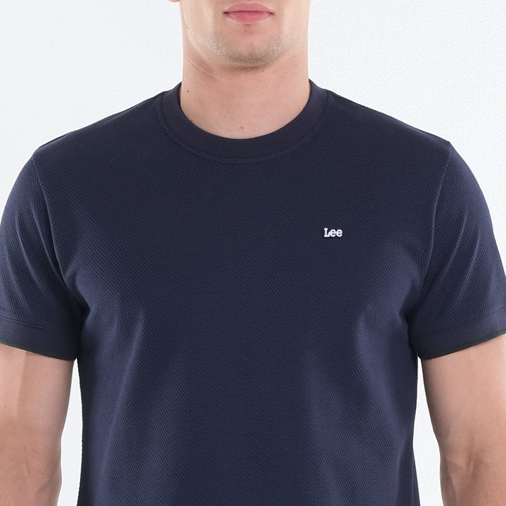 LEE MEN'S ROUNDNECK WITH SMALL PATCH LOGO