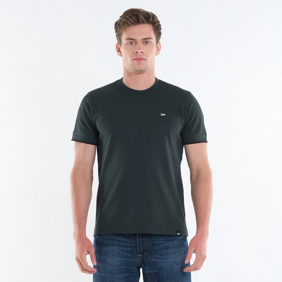 LEE MEN'S ROUNDNECK WITH SMALL PATCH LOGO