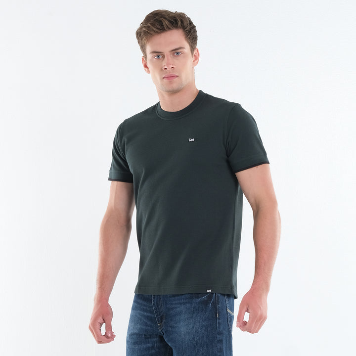 LEE MEN'S ROUNDNECK WITH SMALL PATCH LOGO