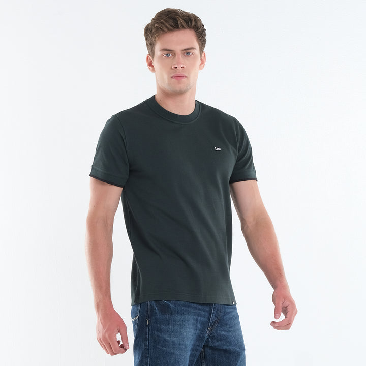 LEE MEN'S ROUNDNECK WITH SMALL PATCH LOGO