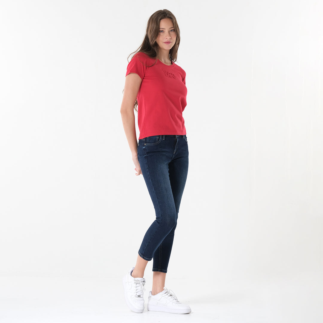 Lee Ladies Round neck with Embossed Logo Tee